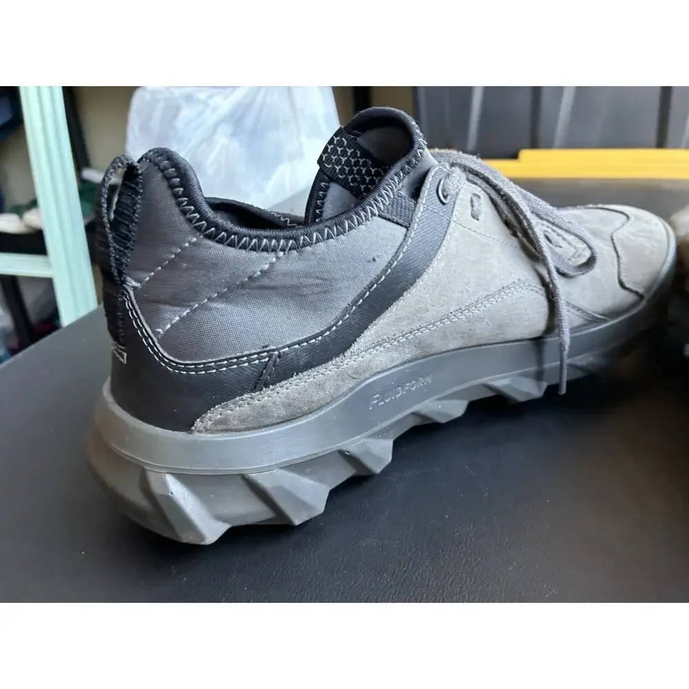 ECCO Mens Mx Low Walking Shoes Graphite Size 8 8.5 US EU 42 Fluidform Tech GREAT